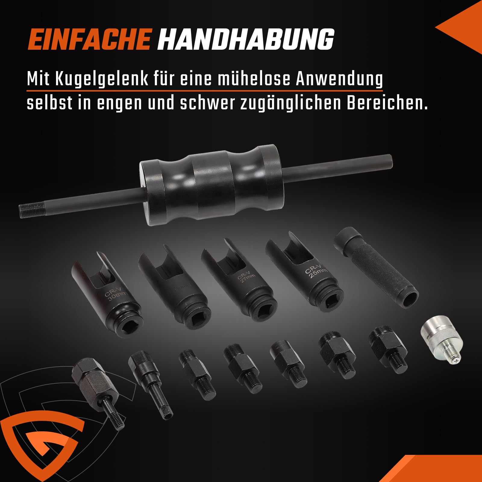 GEARMONSTER 14-TLG CDI Diesel Injektor Auszieher Injektionsabzieher Werkzeug Set Einspritzdüsen Injektoren Abzieher