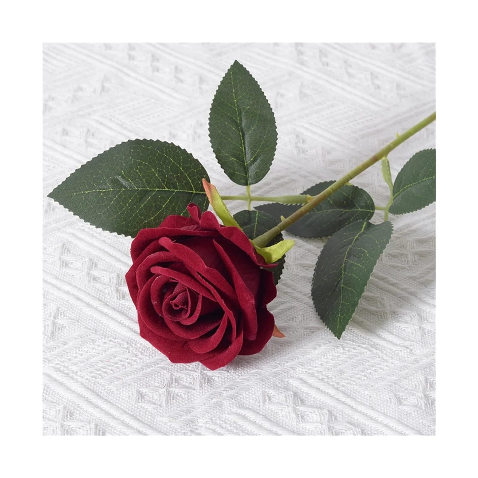 UBOHUZ 30pcs Roses Artificial Flowers Rose Flower Branch Red Realistic Fake For Wedding Home Decor for Wedding Bridal Bouquet(Color 3)