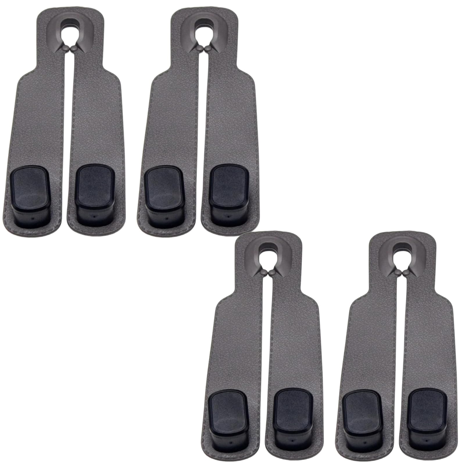 CLICKSWIFT Stylish Back Seat Hanger Hooks for Car Handbag Clothes Coats Grocery Bags, Car Interior Accessories – 4 pcs (Black)-image-48