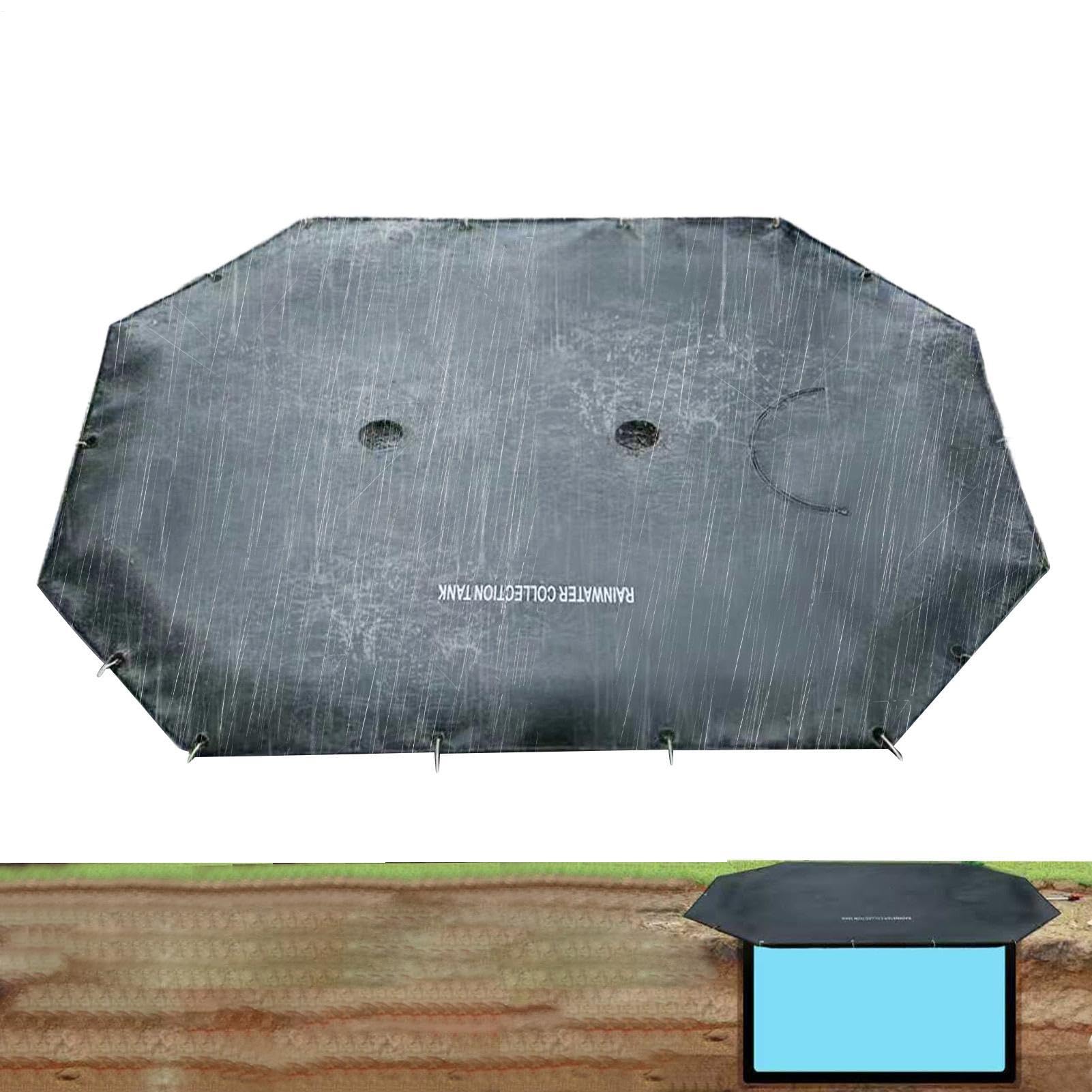 Recolección de Agua Pluvial Almacenamiento Subterráneo de Lluvia | Colector de Agua para Patio Trasero para Macizo de Flores, Pasarela, Riego, Entrada, Terraza, Césped, Patio Trasero, Jardín