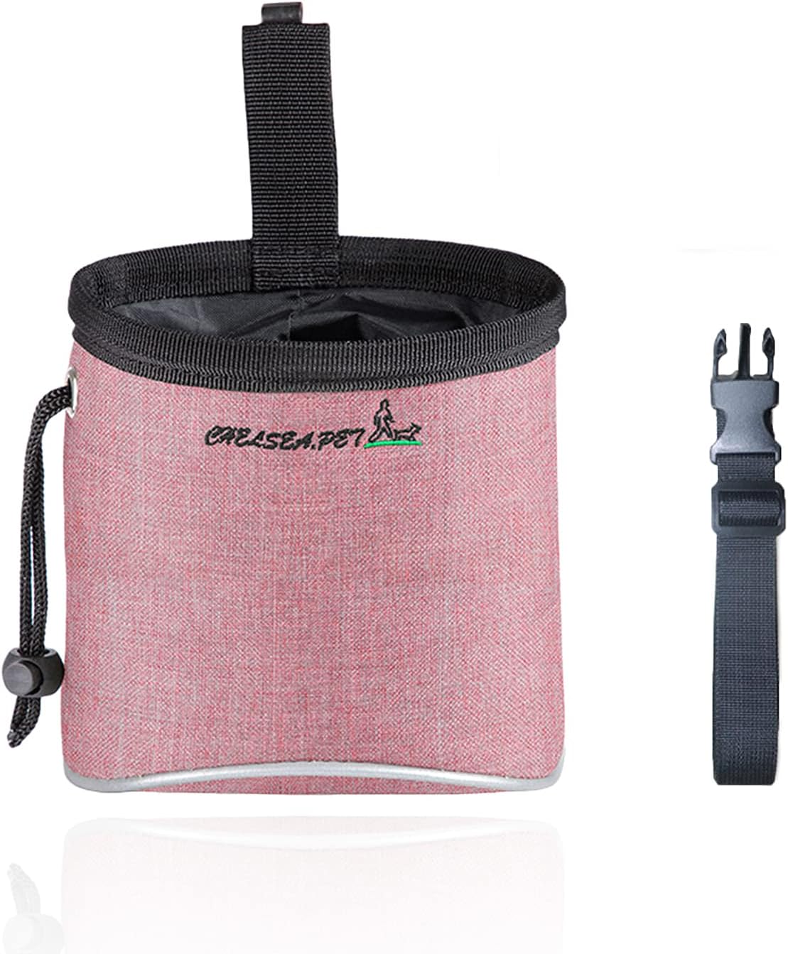Dog Treat Bag, Waterproof Dog Training Pouch, HandFree Dog Walking Bag