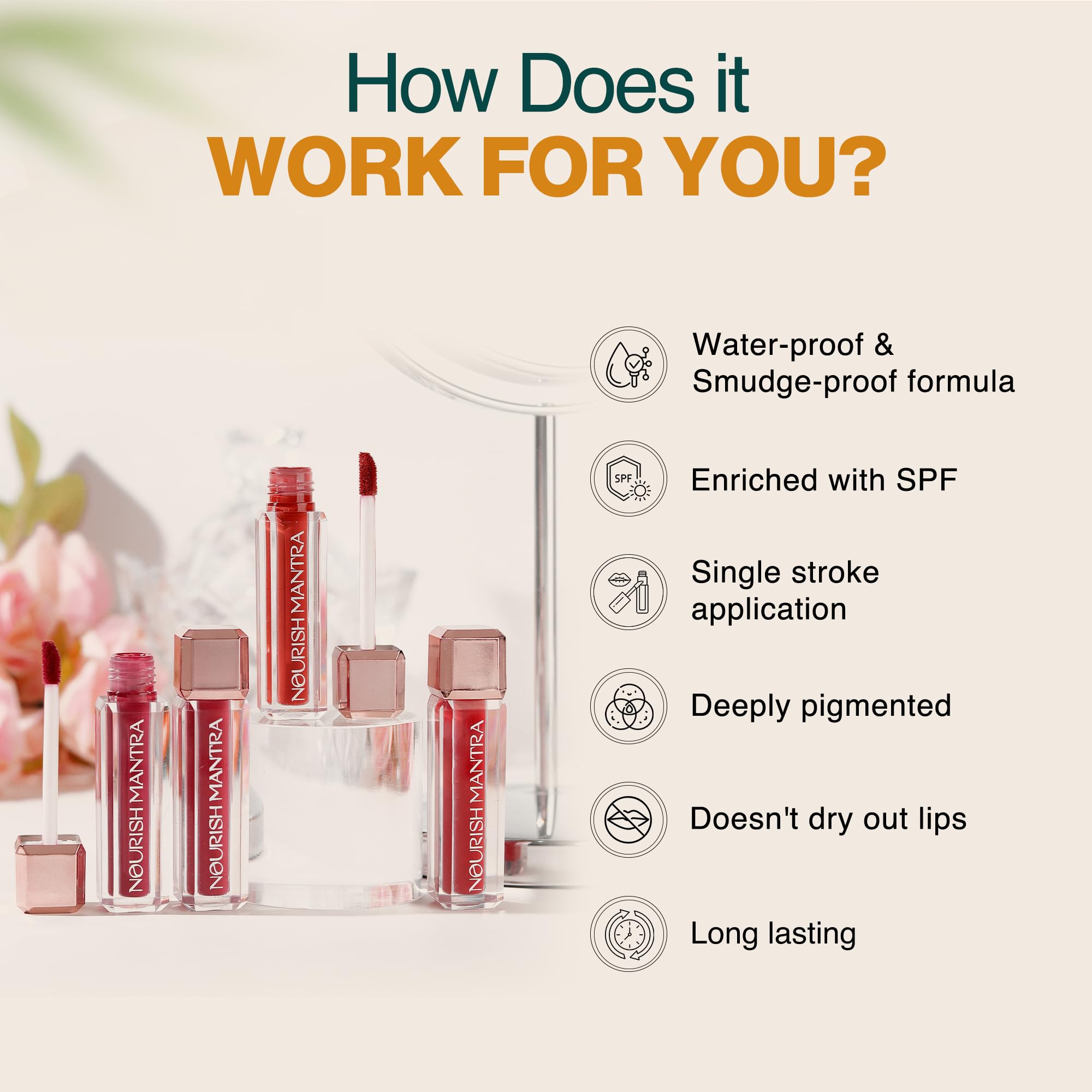 Nourish Mantra Creamy Matte Liquid Lipstick