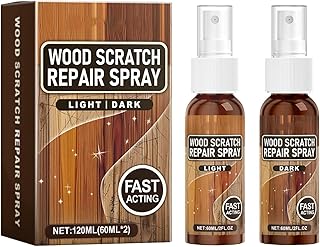 2 Stück Laminatboden Kratzer Entferner,Laminat Reparaturset,Parkett Ausbessern,Möbelpflege(Gesamt 120ML, je 60ML)