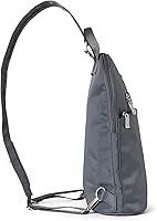 Vista 4 de Baggallini Mochila convertible esencial, Gris carbón