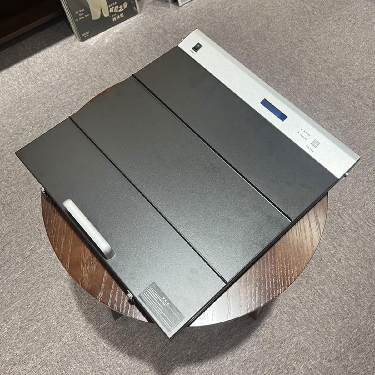 Vinyl Record Flattening Machine, 200W Vinyl Record Corrector with Optional 7/10/12 Inch Protective Covers, 60°C Max Temperature, 120min Timer, for Repairing a Warped Records