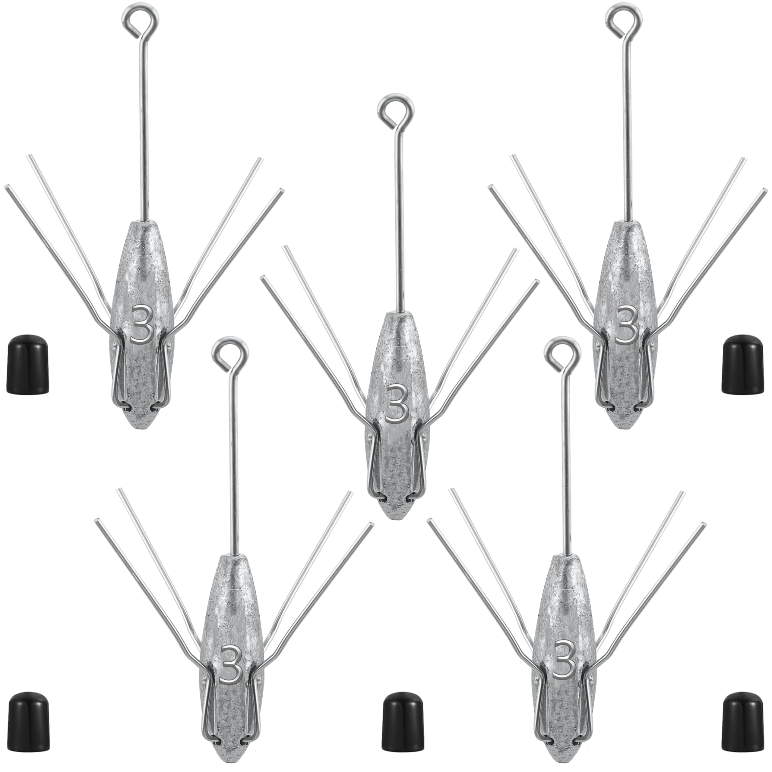Sputnik Sinkers Fishing Weights Sinkers Surf and Pier Fishing Sinkers Long Tails for Saltwater Fishing Gear Tackle 2oz 3oz 4oz 5oz 6oz