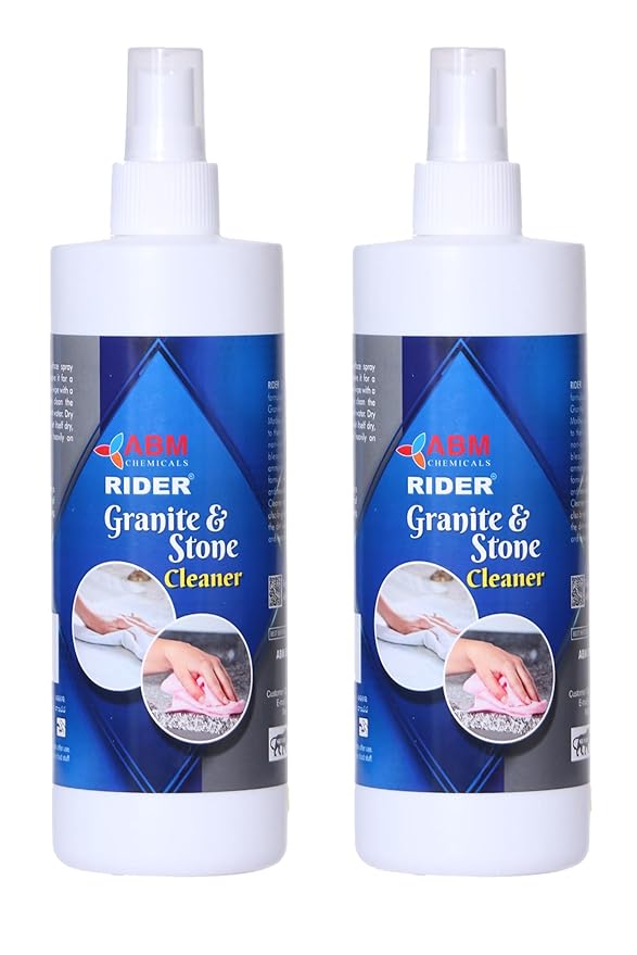 RIDER Granite & Stone Cleaner For all types of Marble, Granite & Stone 300 ML Spray X 2