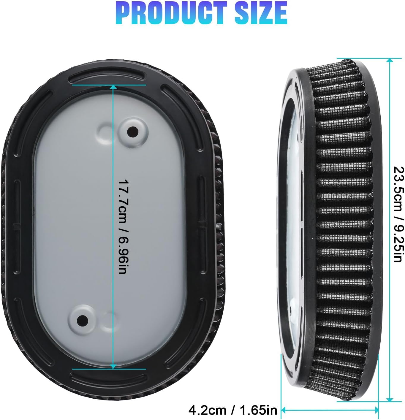 High Performance Air Filters 29400267 Compatible with Harley Fat Bob FXFBS 114 2018-2020/Fat Boy FLFBS 114 2018-2020/Heritage Classic FLHCS 114 2018-2020/Street Glide CVO FLHXSE 2017-2020 (White)