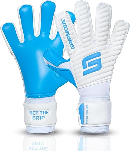 GRIPMODE Classic Fly - Guantes de portero de corte negativo para adultos y niños con forro de látex Griptec, adecuados para todo tipo de clima,