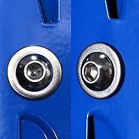 Vista 6 de Tornillos de cabeza de botón con casquillo de 3/8-16 x 1-1/2 pulgadas, 20 piezas de acero inoxidable 304 18-8, accionamiento hexagonal Allen