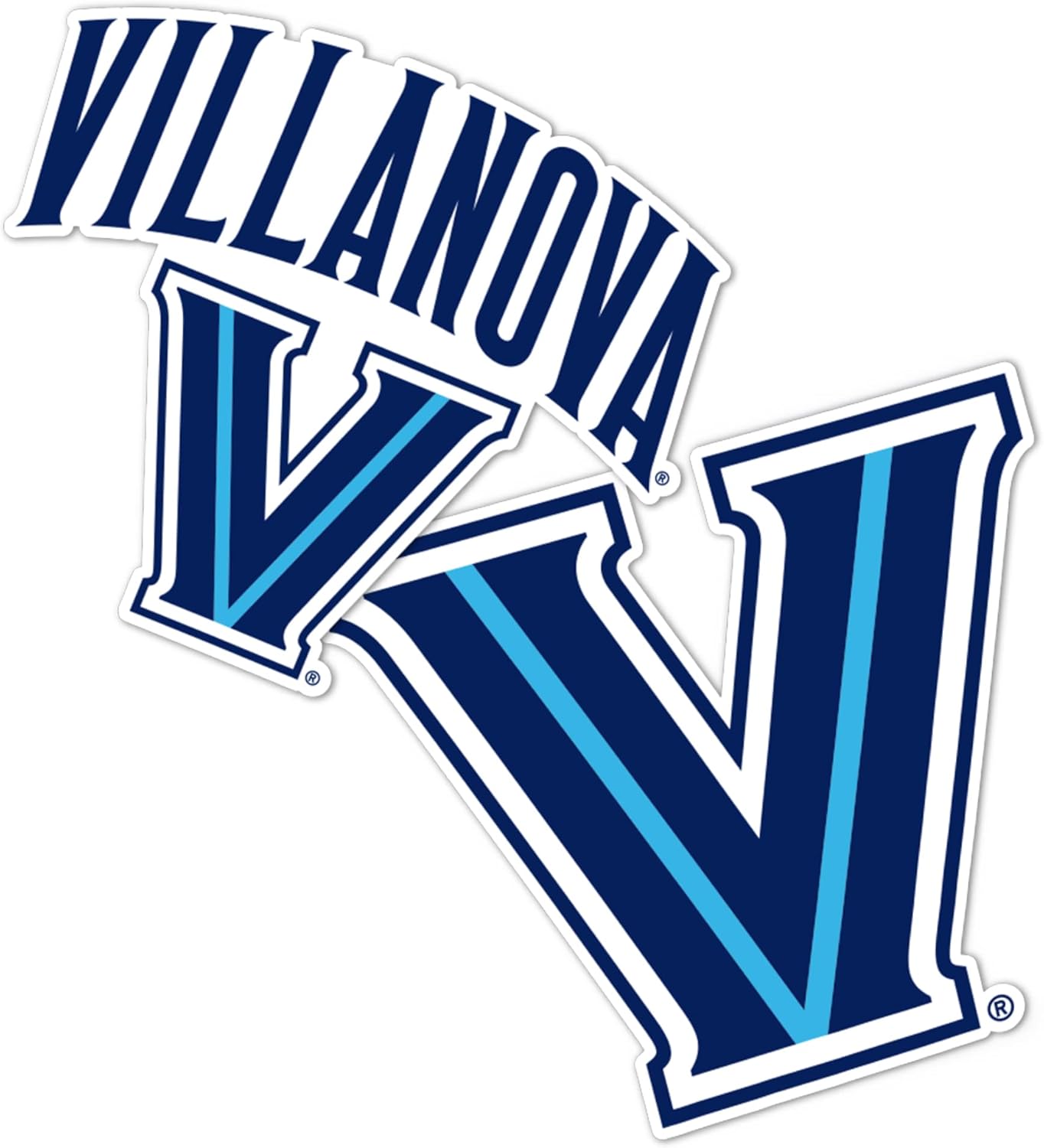 Desert Cactus Villanova University Sticker Wildcats Vinyl Decal Laptop Water Bottle Car Scrapbook Sheet (4 Inch Set V1)