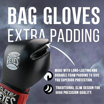 CLETO REYES Professional Extra Padding Boxing Gloves for Training, Sparring and Punching for Men and Women, MMA