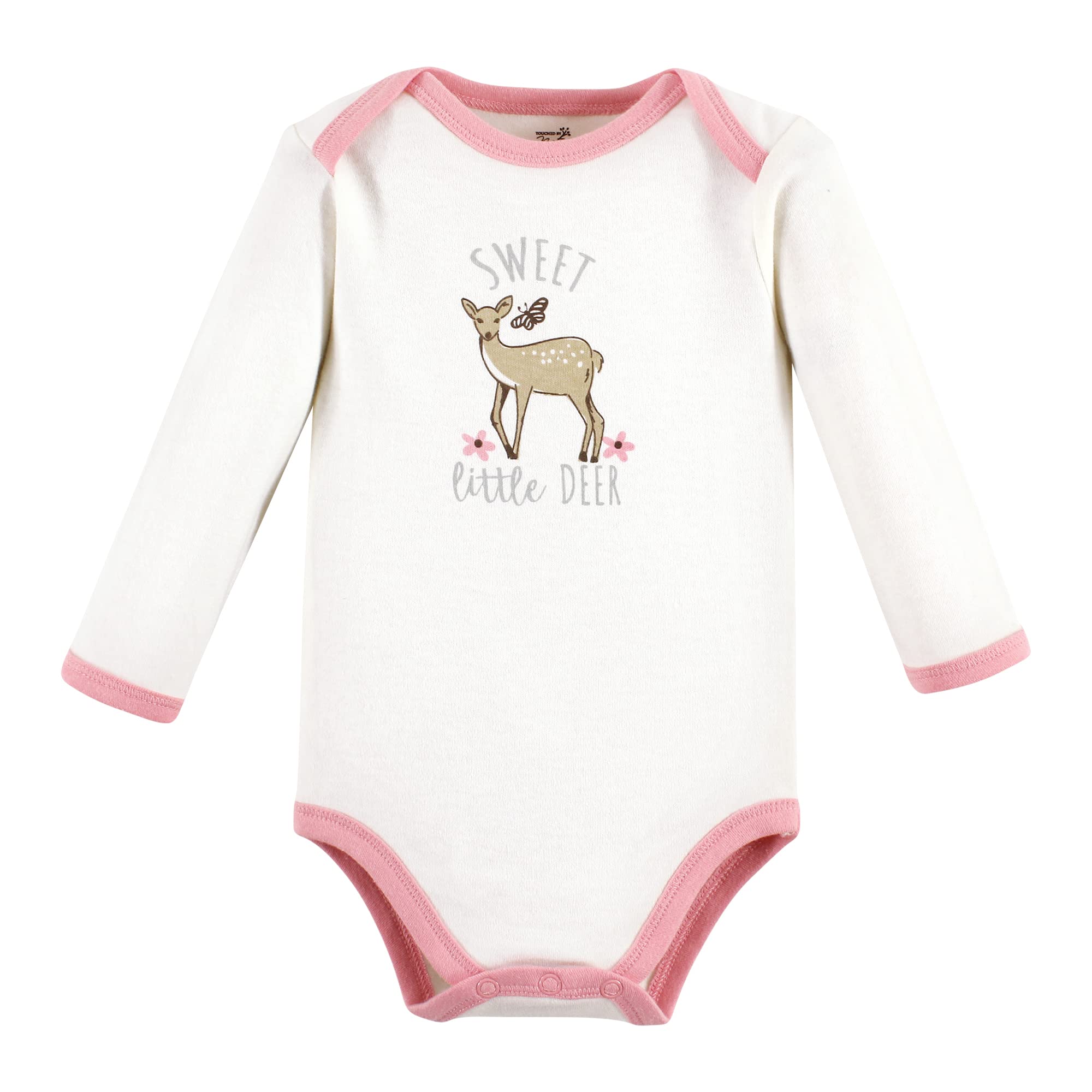 Touched by Nature Unisex Baby Bio-Baumwolle Langarm Bodys Junge Woodland Alphabet 0-3 Monate