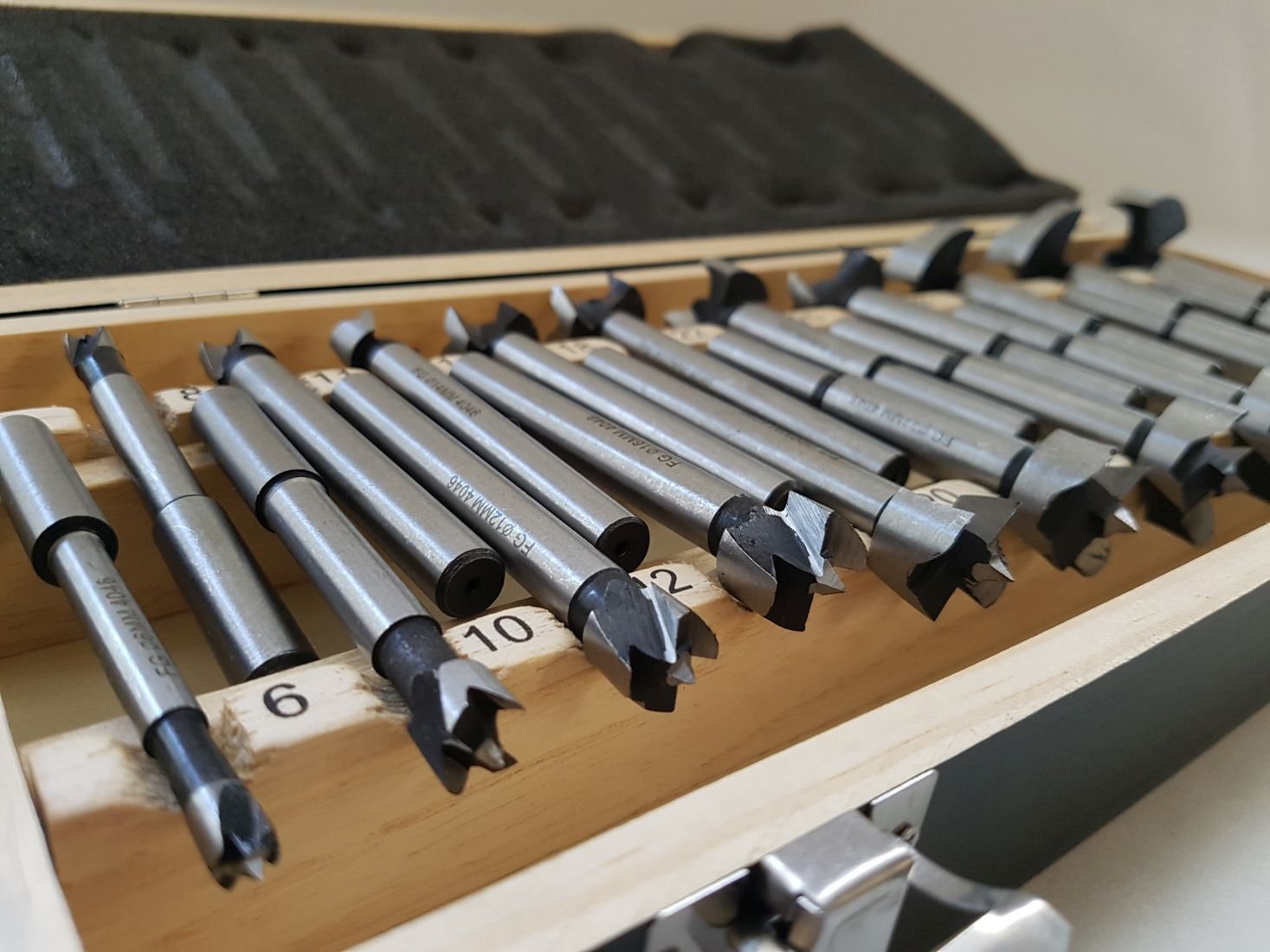 81202 - Set di 20 punte per trapano per legno, Ø 6-50 mm