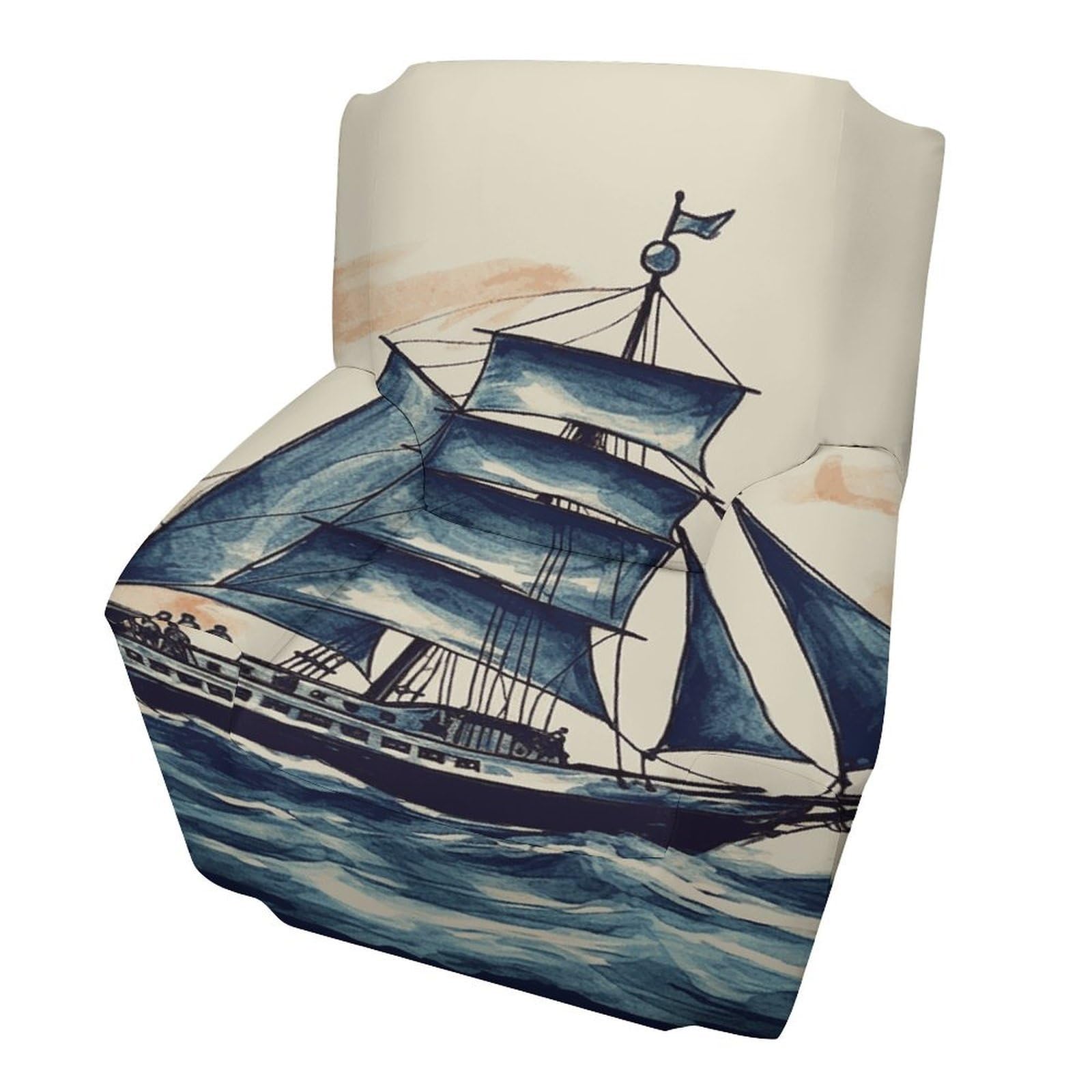 Fekiloot Style Nautical Sailboat Couch Cover Sofa Cover Sofa Slipcover