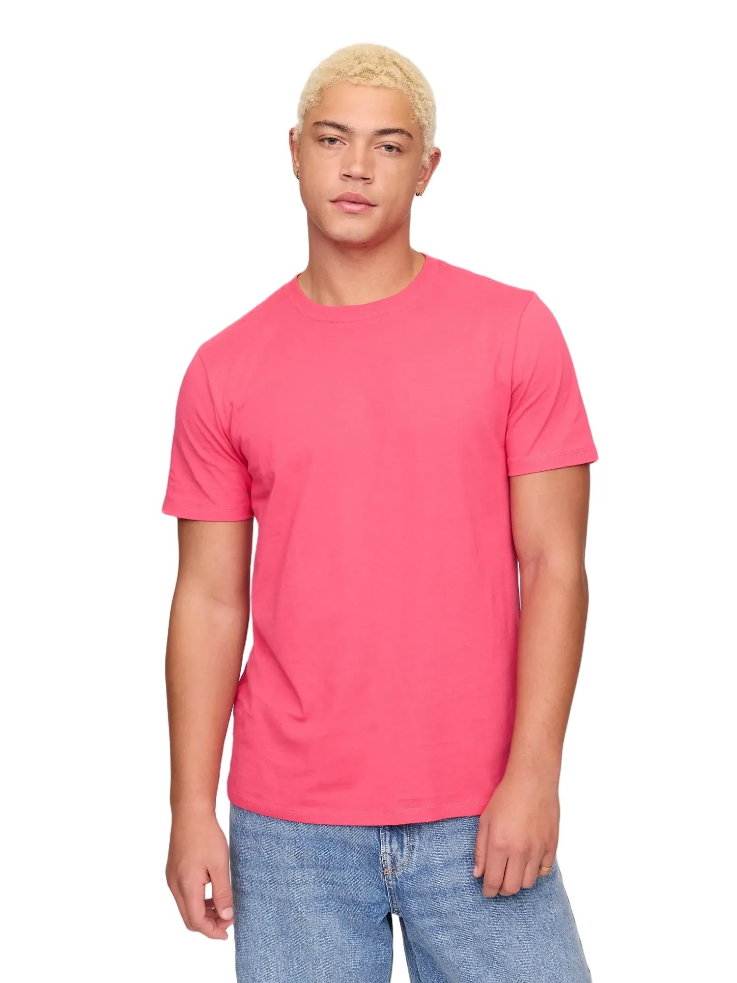 GAP V-Everyday Soft Crew - Rayas Camiseta Hombre