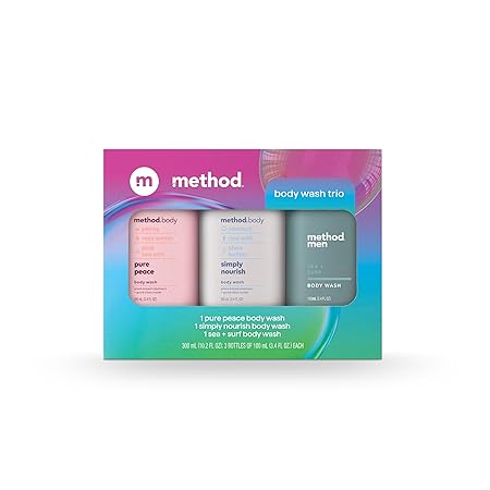 Amazon.com : Method Body Wash Gift Set, Pure Peace, Simply Nourish and ...