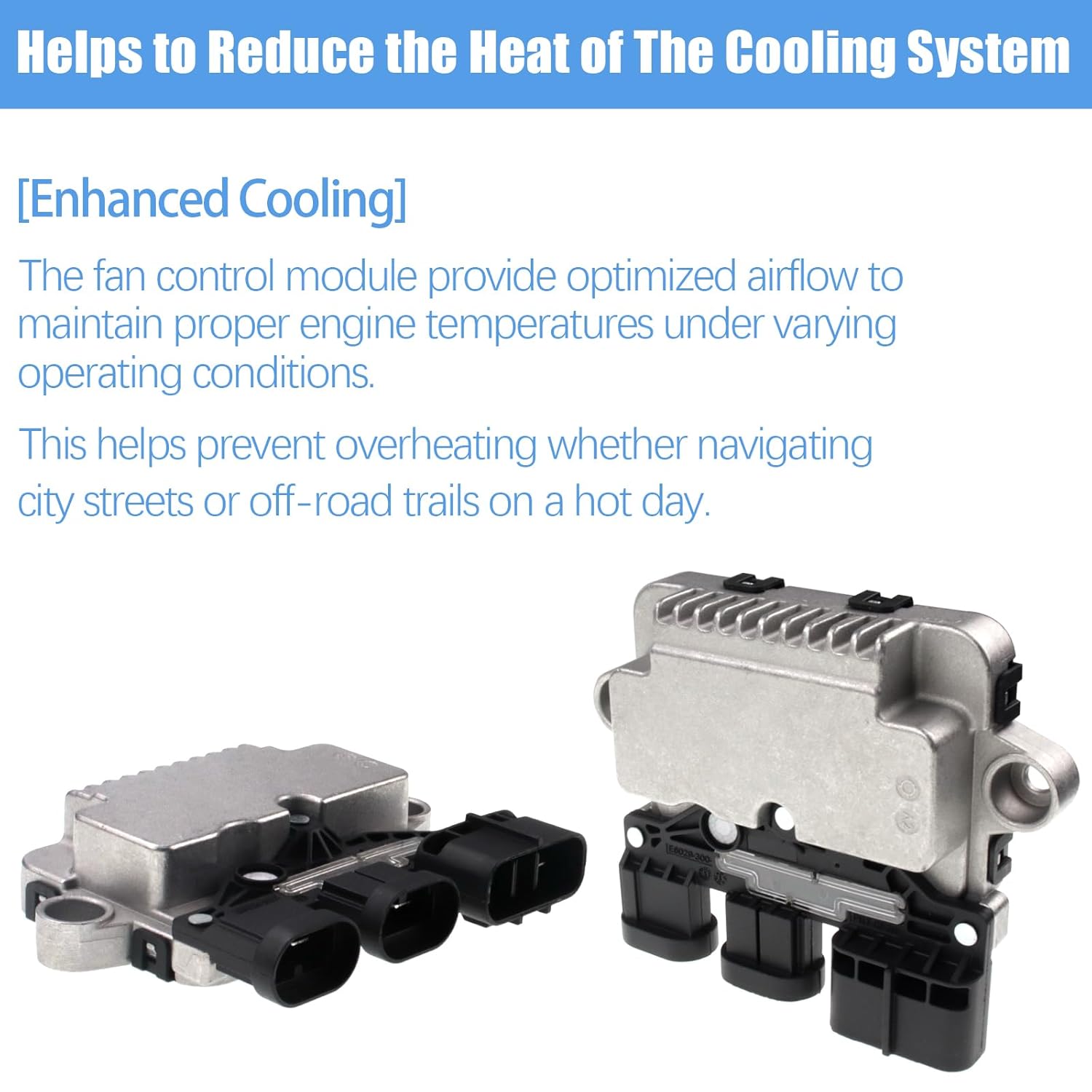 Car Engine Cooling Fan Control Module,Radiator Cooling Fan Control Module Unit for Nissan Pathfinder 2013-2020 Infiniti Q60 2014-2019 Replace 21493-3JA0E 21493-3JA0A