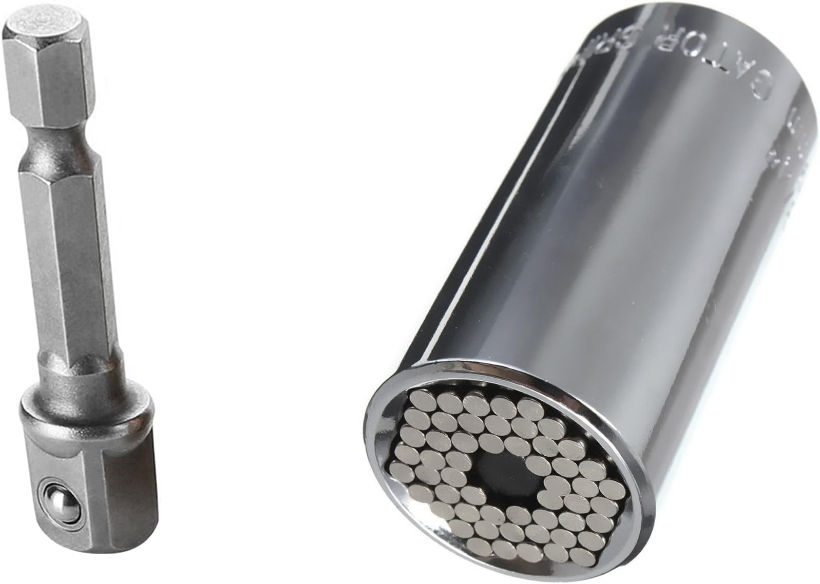 Gator Grip The Original Self-Adjusting Universal Socket with Power Drill Adapter. Self-Adjusts for Shape and Size as well as Standard and Metric application