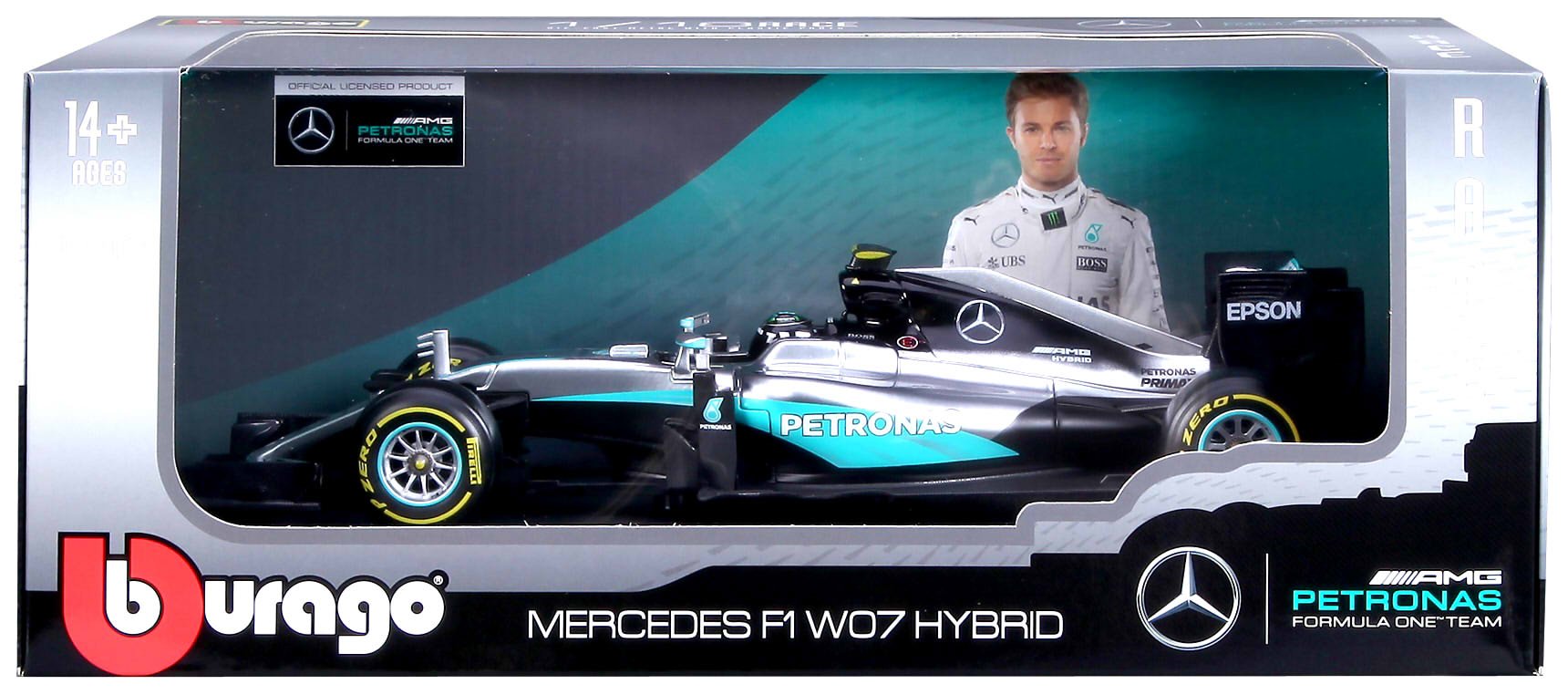 Bburago B18-18001R Diecast 1:18 Scale Model of The F1 2016