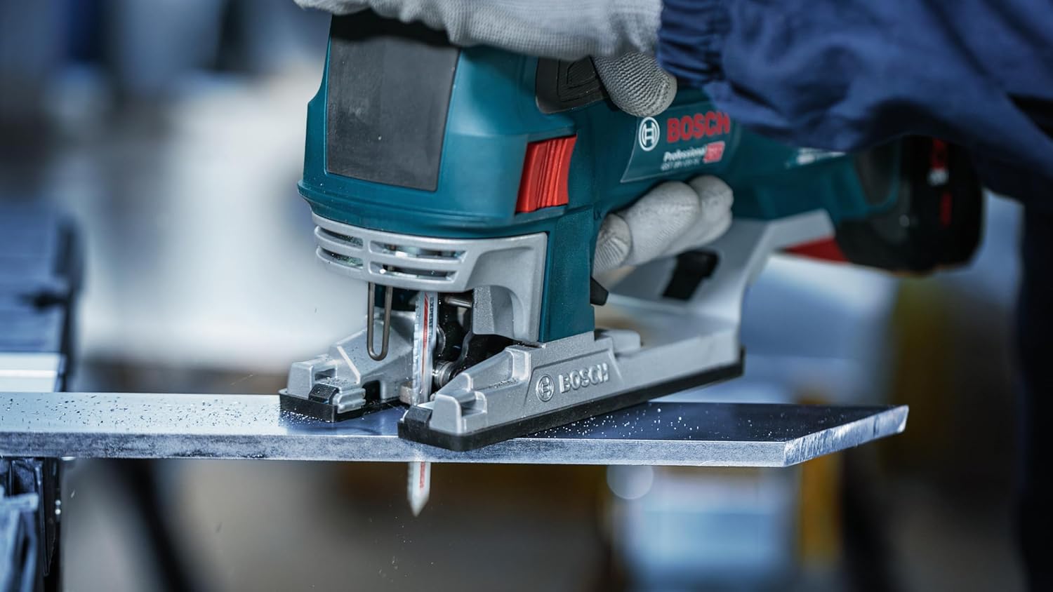 Bosch 3 x Expert Tough Metal Thick T155HHM Jigsaw Blade (for Stainless Steel Sheets, Length 92 mm, Professional Accessories Jigsaw)