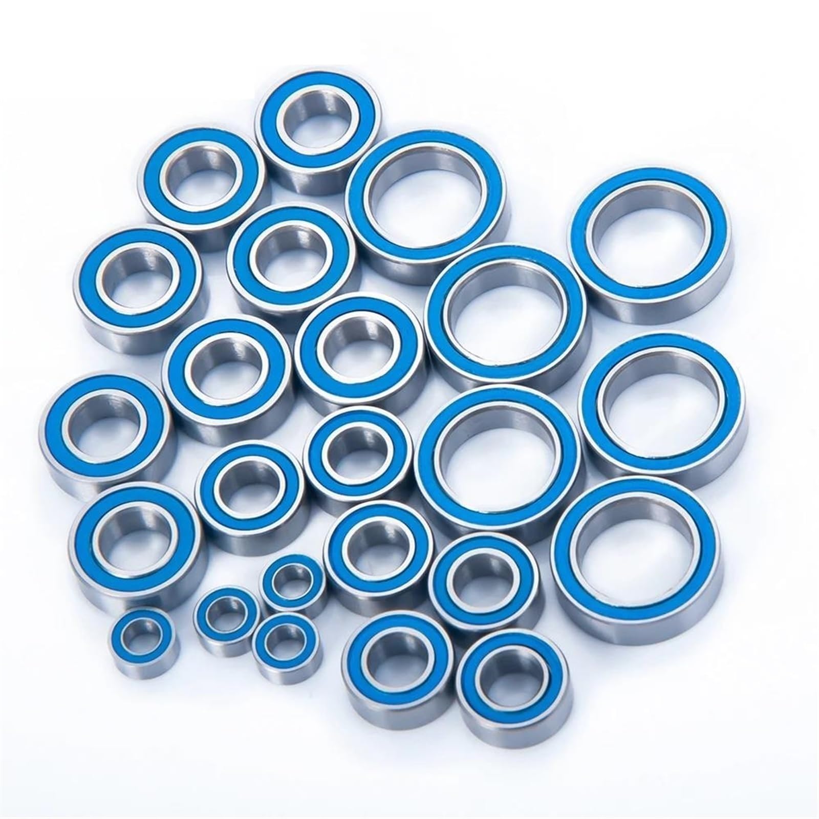roulement a bille Pour Baja Pour Rey Pour Rock 1/10 RC Pour Buggy Pour Camion Du Désert Roulements Pièces De Mise À Niveau 24 Kit Roulement Billes Bleu