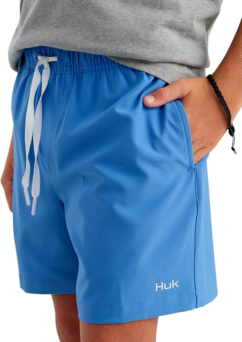 HUK Kids' Pursuit Volley, Quick-Dry Fishing Shorts for Kids