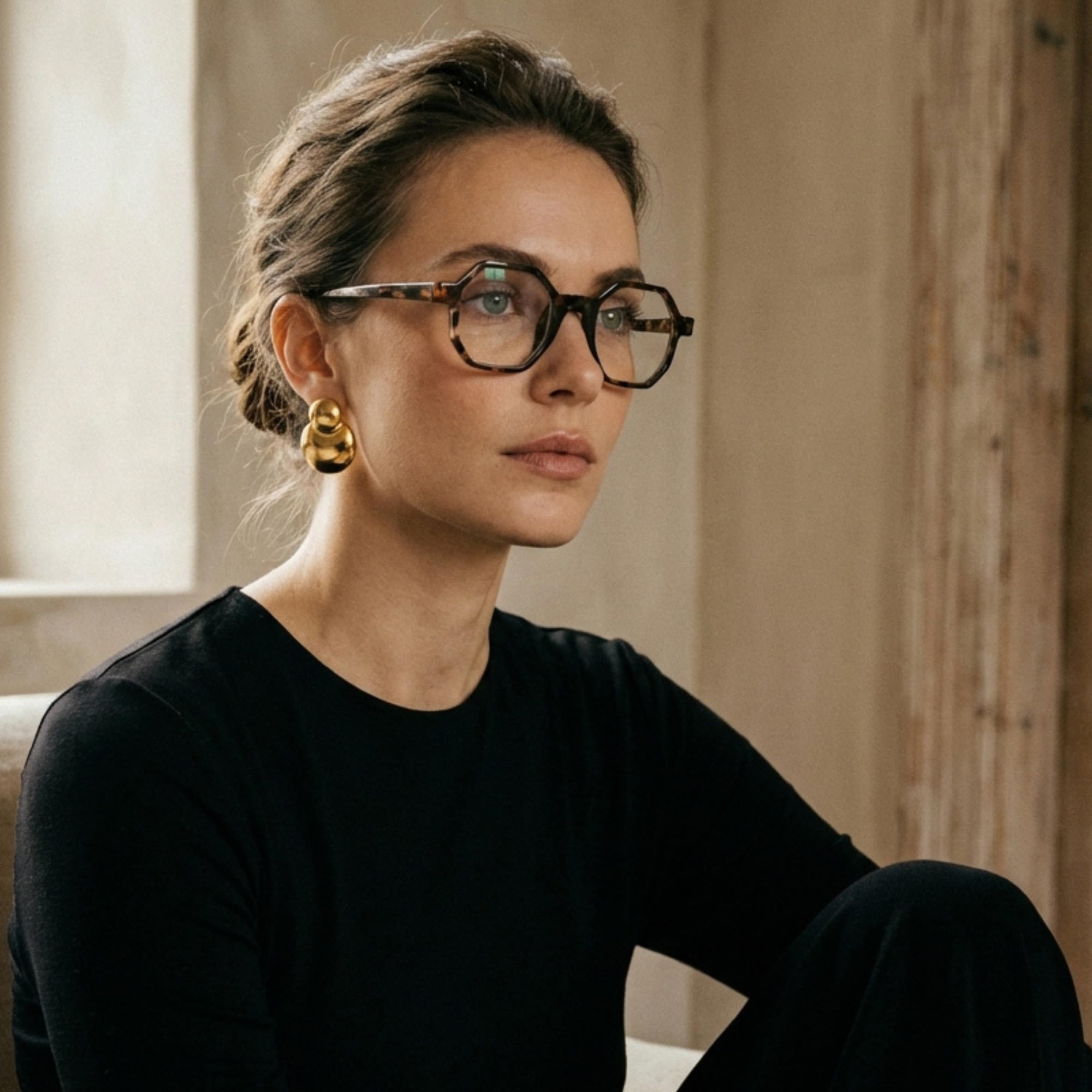 Amazon.com: 2SeeLife Oversized Hexagon TR-90 Reading Glasses for