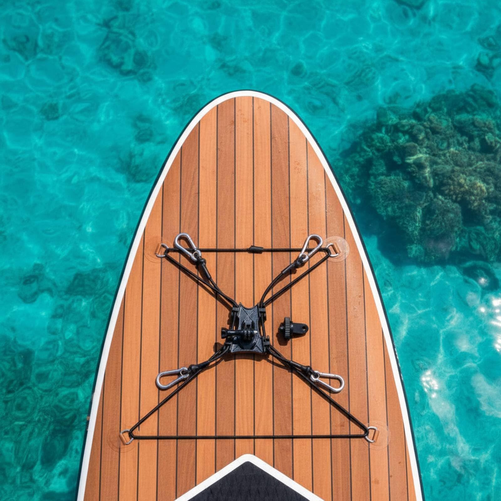 Staffa Elastica per Action Telefono con Base Girevole 360 Gradi E Regolazione Verticale Adatta per Sport Acquatici Kayak Paddleboard E Recinzioni, Upgraded Phone Clip