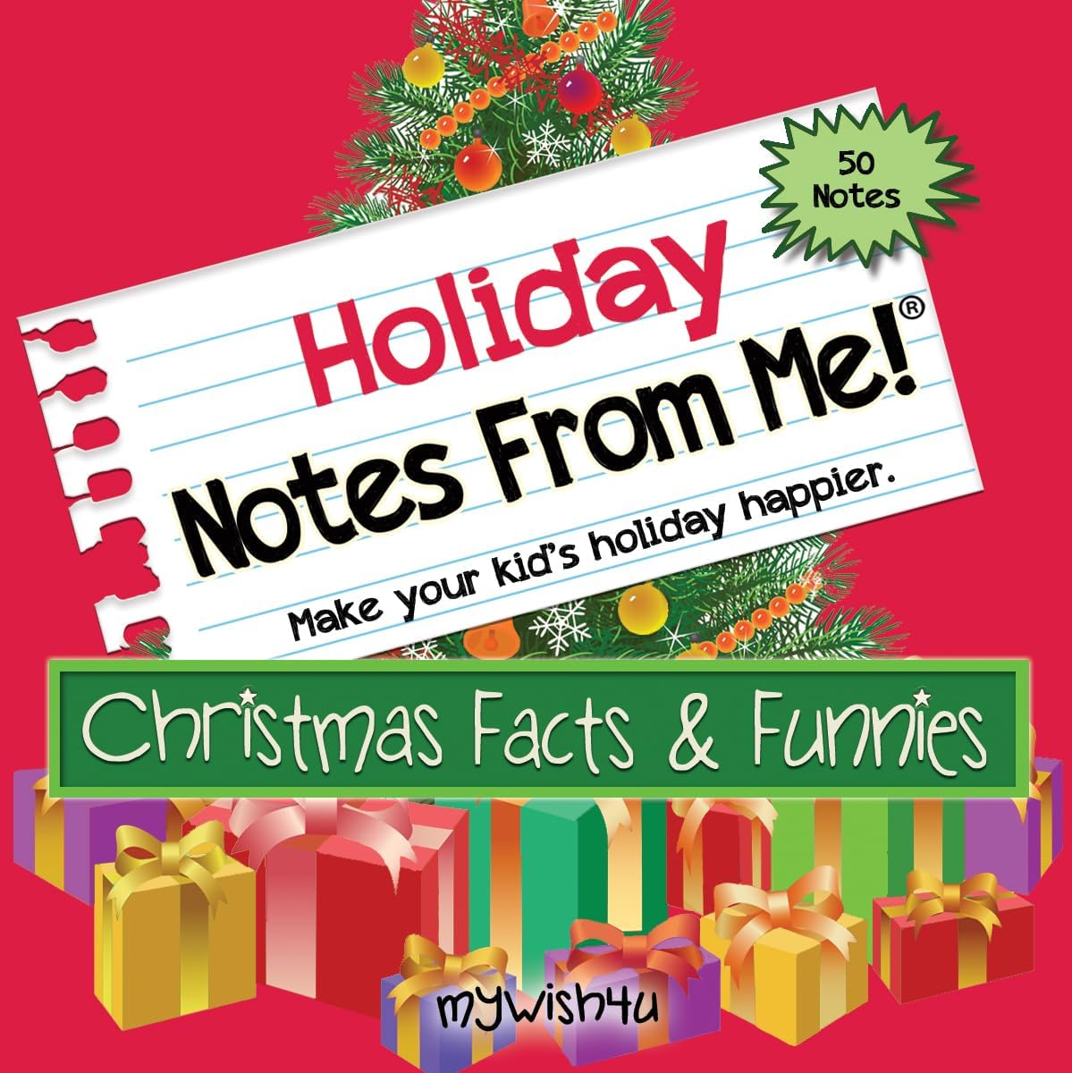 200 Tear-off Holiday Lunch Box Card Notes for Kids, 4-Pack: Easter, Halloween, Christmas, & Valentine's Day, Jokes & Facts, Inspirational, Motivational, Encouraging, Ages 8+