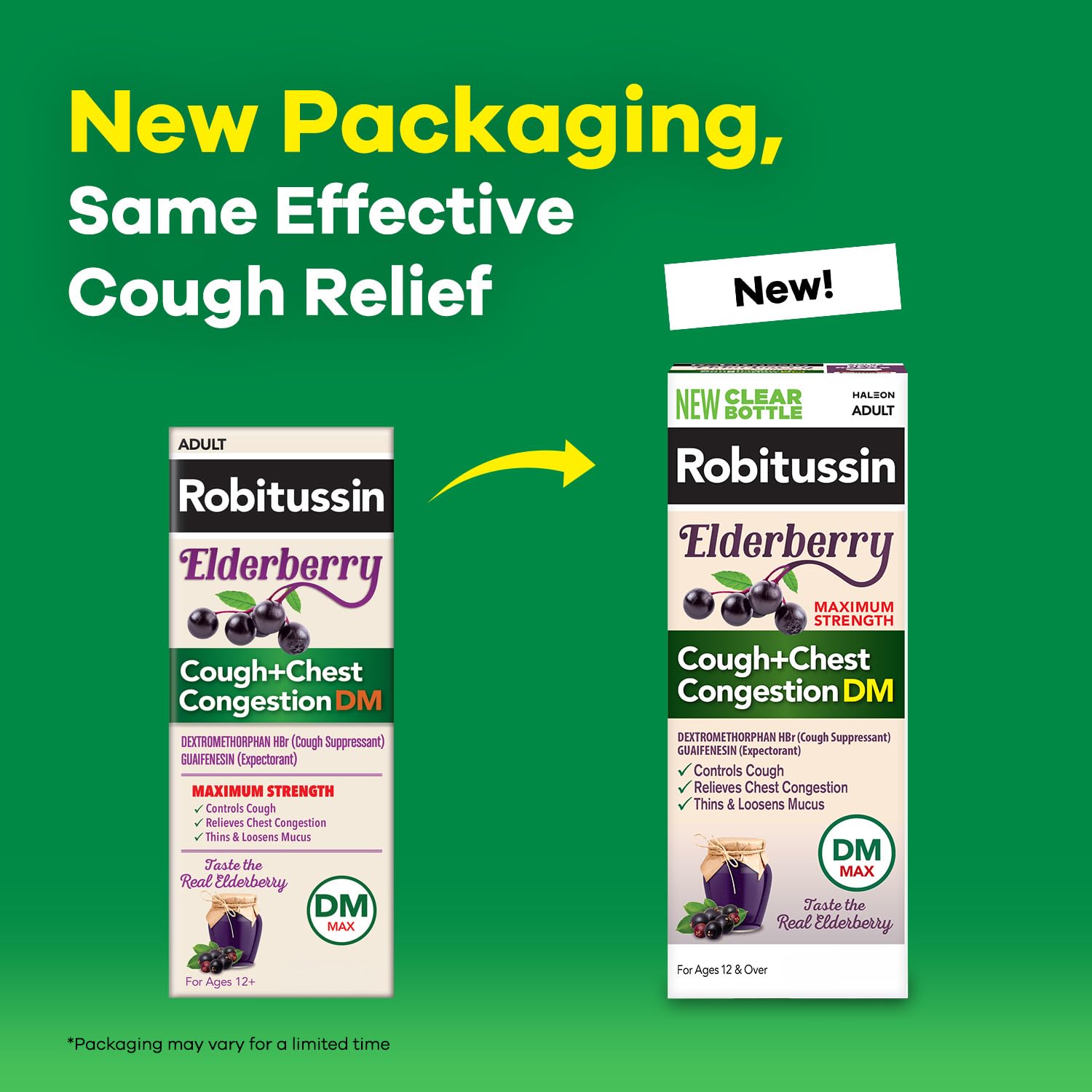 Robitussin DM Maximum Strength Cough Medicine, Elderberry, 8 fl oz, 2 Pack — Amazon image 2