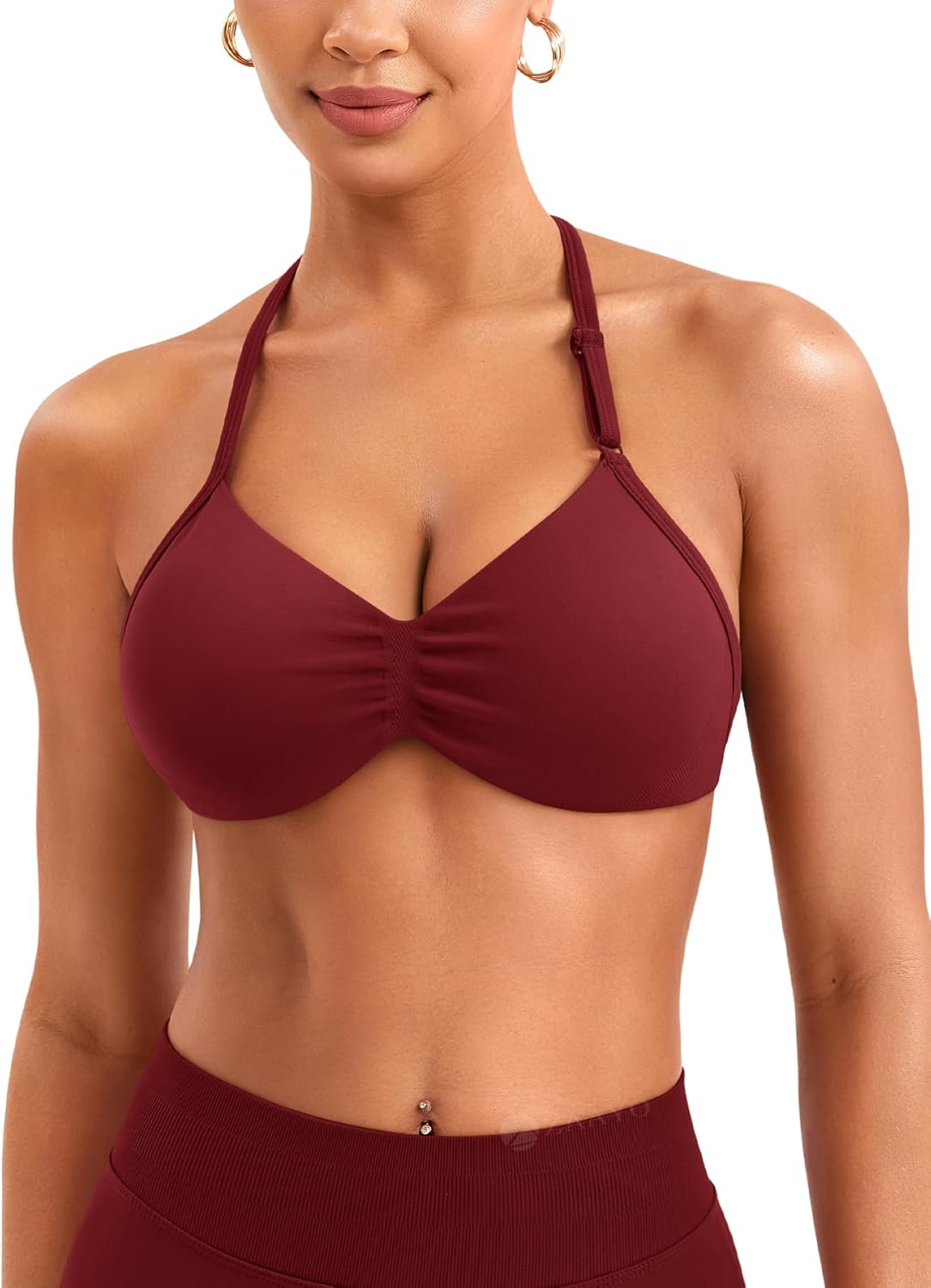 ZAAYO Strappy sportbeha voor dames, houder open rug, workout, gym, beha