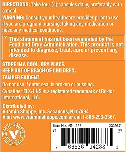 Miniatura 4 de The Vitamin Shoppe Queratina para cabello con biotina y colágeno, apoya el cabello fuerte y saludable, brillo del cabello (120 cápsulas)