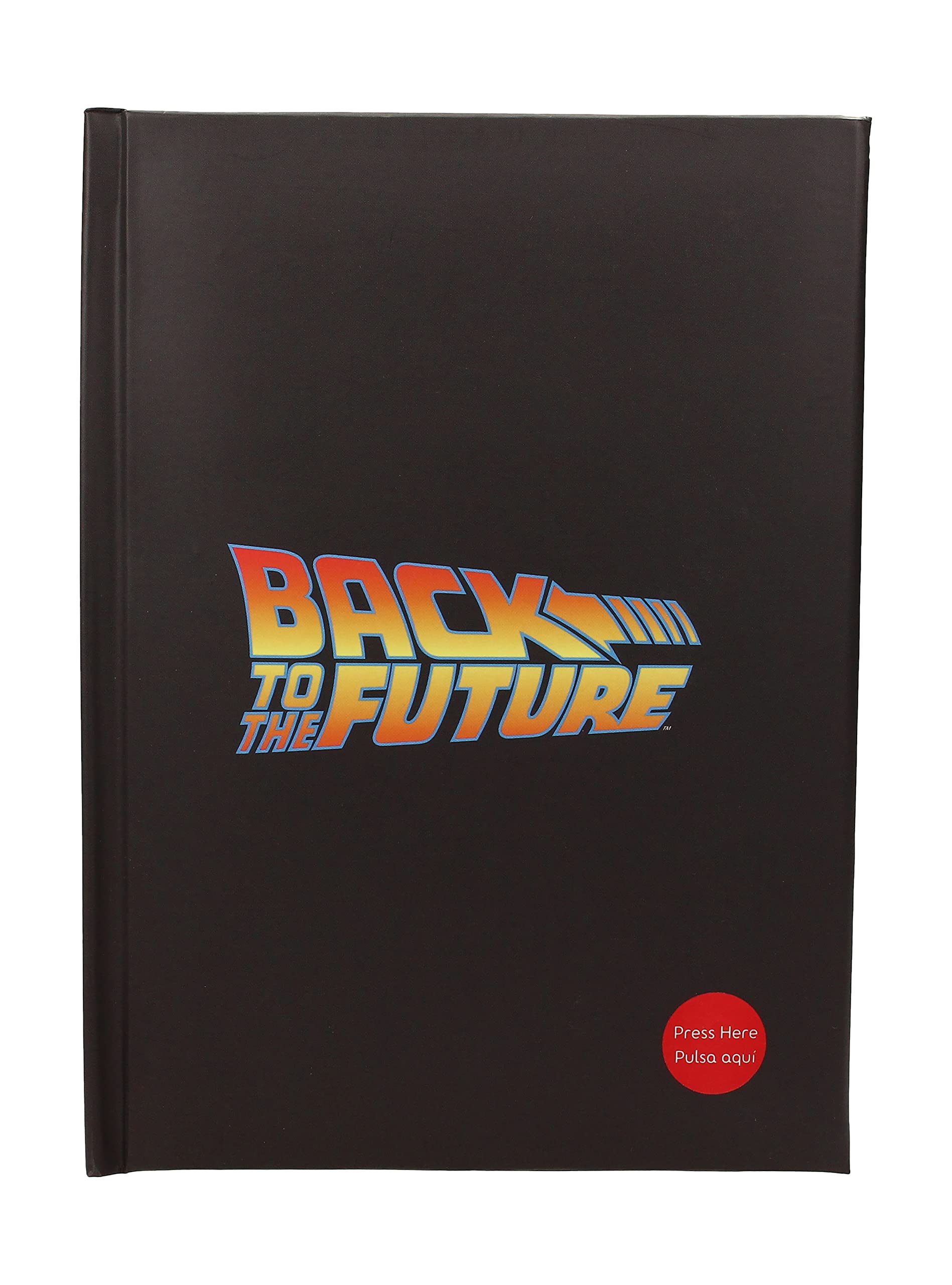 Libreta con luz A5 logo. Regreso al futuro