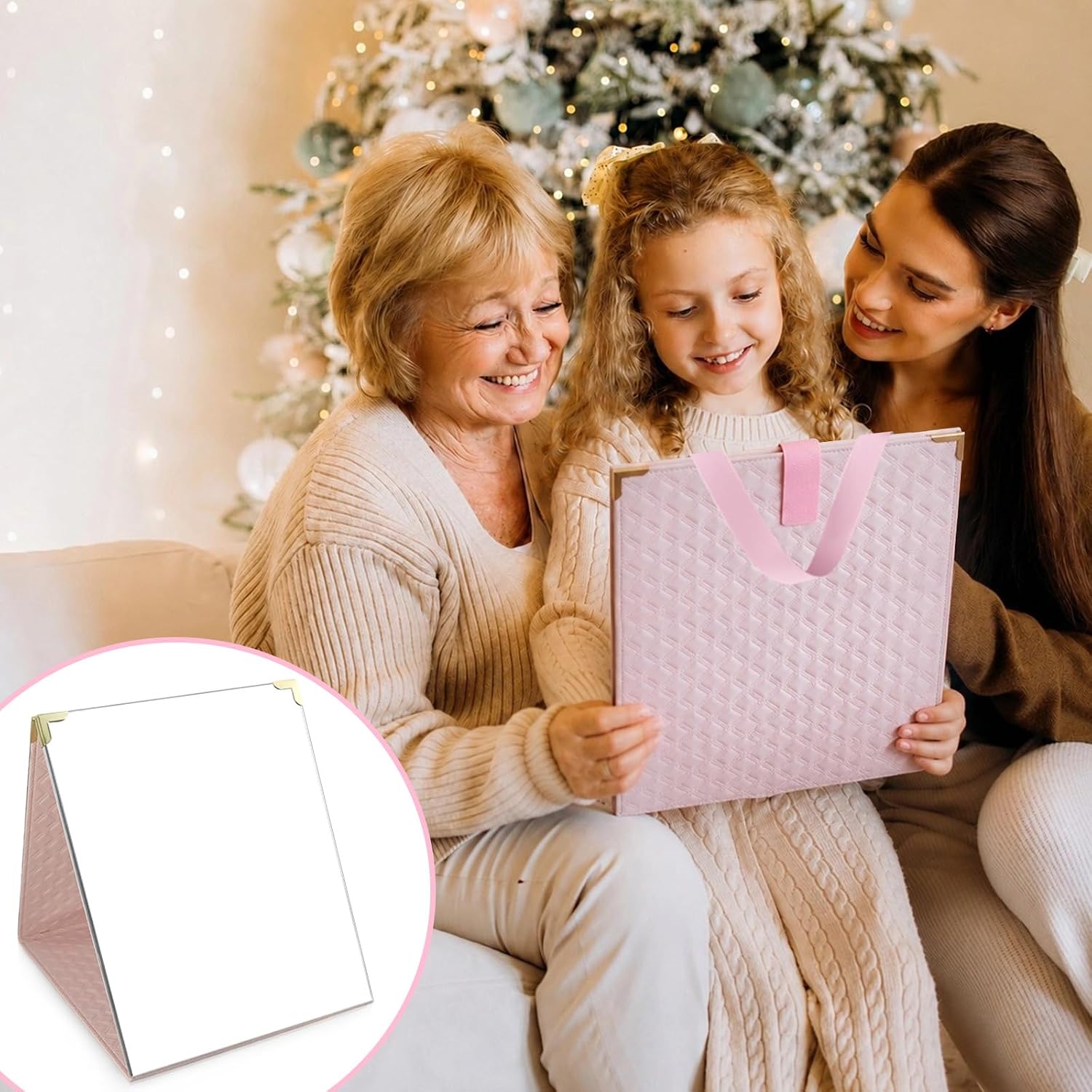 Foldable Full Length Travel Mirror, (48 * 12in) Portable Shatterproof Hanging Mirror, Folding Full Length Travel Makeup Mirrors for Camping, RV, Dancers, Full Body Travel Mirror