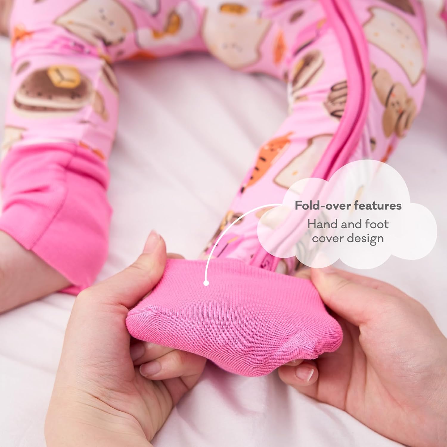 pureborn Baby Infant Boys Girls Sleeper Snug Fit Viscose from Bamboo Pajamas Zipper Pjs 0-24 Months - Image 5