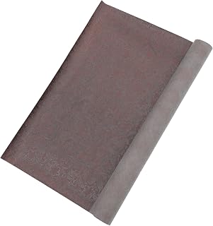 Housoutil 1 Rollo Cuero Artificial Texturizado Manualidades Material DIY Fabricación de Pendientes con Geométrico
