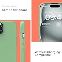 YATWIN Silicone Back Case for iPhone 15 Pro Max, Soft-Touch Phone Back Cover for Apple iPhone 15 Pro Max - Mint Green gallery image