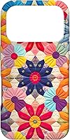 Vista 30 de Quilting Flower Blooms Quilt Pattern Case for iPhone 17
