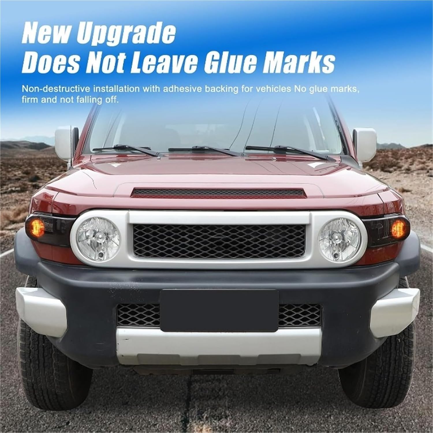Car Front Fog Lamp Decoration Cover Compatible with Toyota FJ Cruiser 2007-2021 Smoky Black Car Light Guard Cover Trim Exterior Accessories