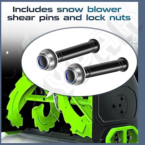 Miniatura 7 de Pasador de cizalla para soplador de nieve compatible con EGO Power+ ASP2400D soplador de nieve de 2 etapas (2)