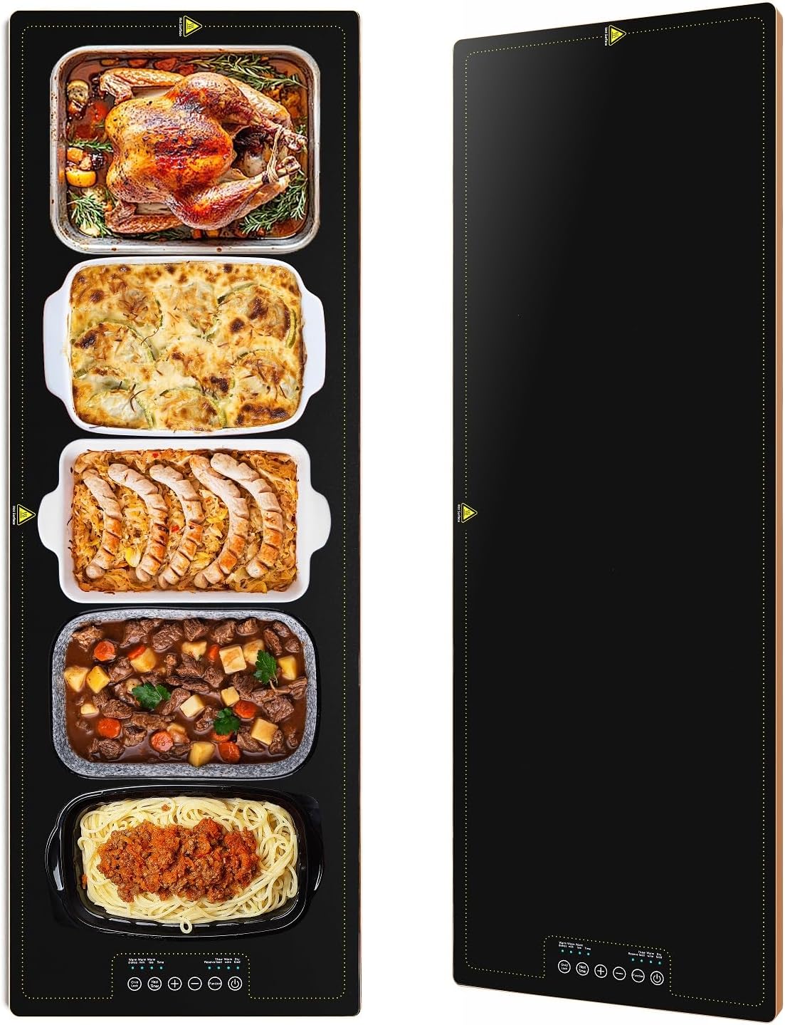 Electric Warming Trays for Buffets Party - 40x14 Inch Food Warmers, Buffet Servers and Warmers - Extra Large Hot Plate with Fast Heating & Adjustable Temp for Restaurants, Events X-Large