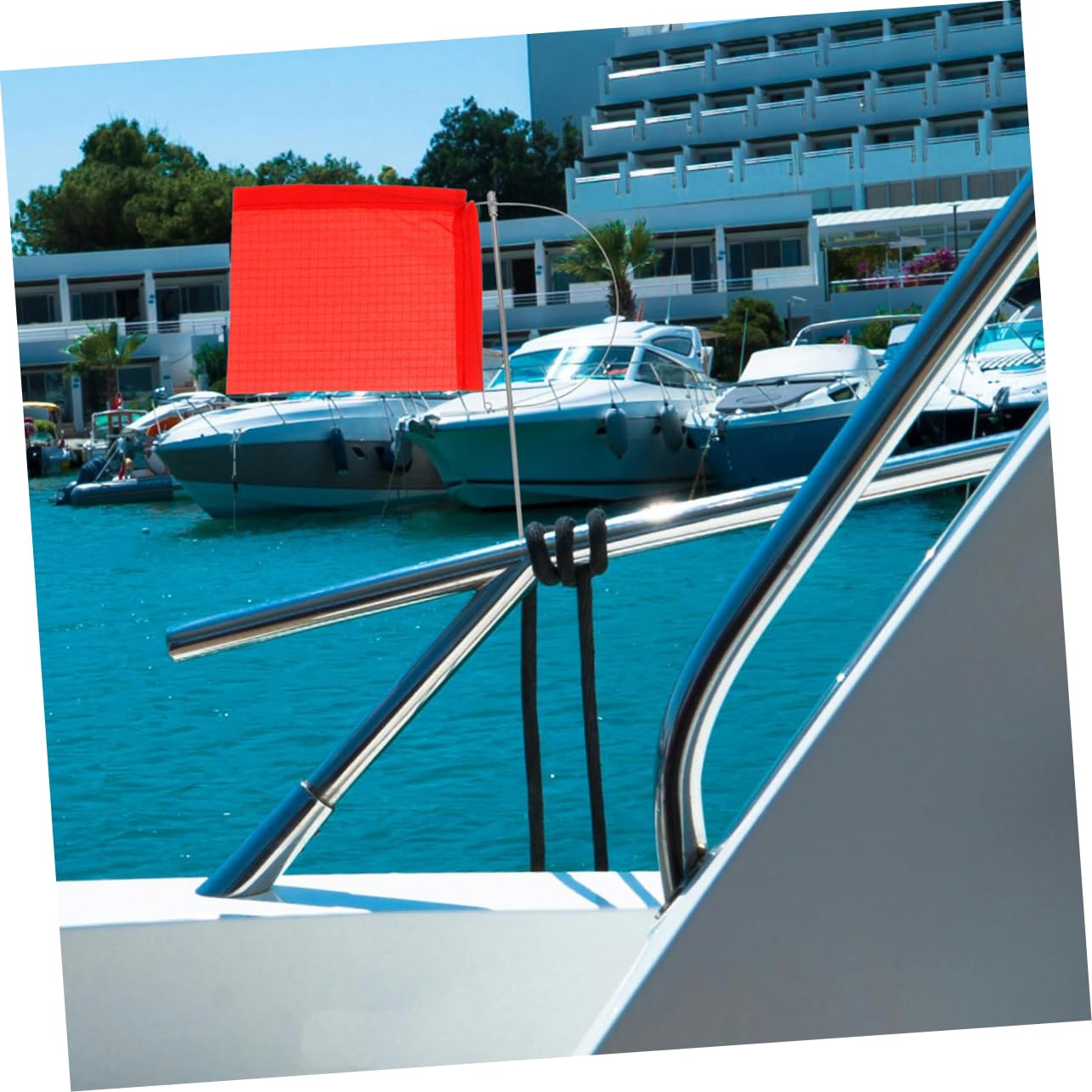 BESPORTBLE Bandera de Dirección del Viento Acero Inoxidable Resistente para Barco Yate y Diseño Único, Herramienta Práctica para Decoración Exterior Marina