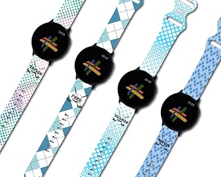 Custom Golf Sports Watch Band Compatible with Samsung Galaxy Watch 7 6 5 4 FE Band 40mm 44mm, Galaxy Watch 5 Pro Band 45mm/Watch 6 4 Classic Band 42mm 46mm 43mm 47mm/Active 2, 20mm Band