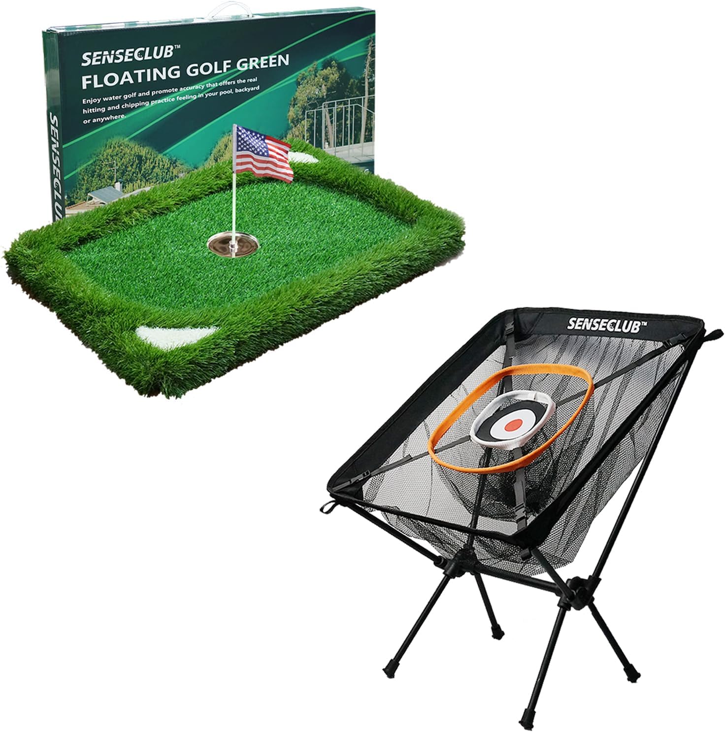 Golf Floating Green & Foldable Chipping Net
