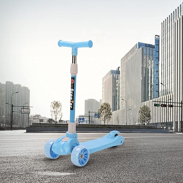 Foto 7 de 8 de Trottinette para Niños de 2, 3, 4 a 8 Años, para Niñas y Niños, Plegable, de 2 Ruedas, Patinete Luminoso…