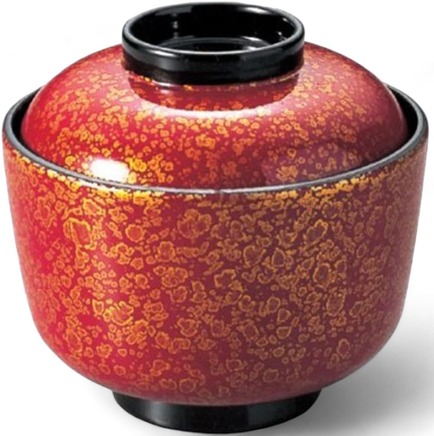 J-kitchens Miso Soup Bowl Shinobi Shutsugaru, 3.7 x 3.4 inches (9.3 x 8.6 cm), Made in Japan