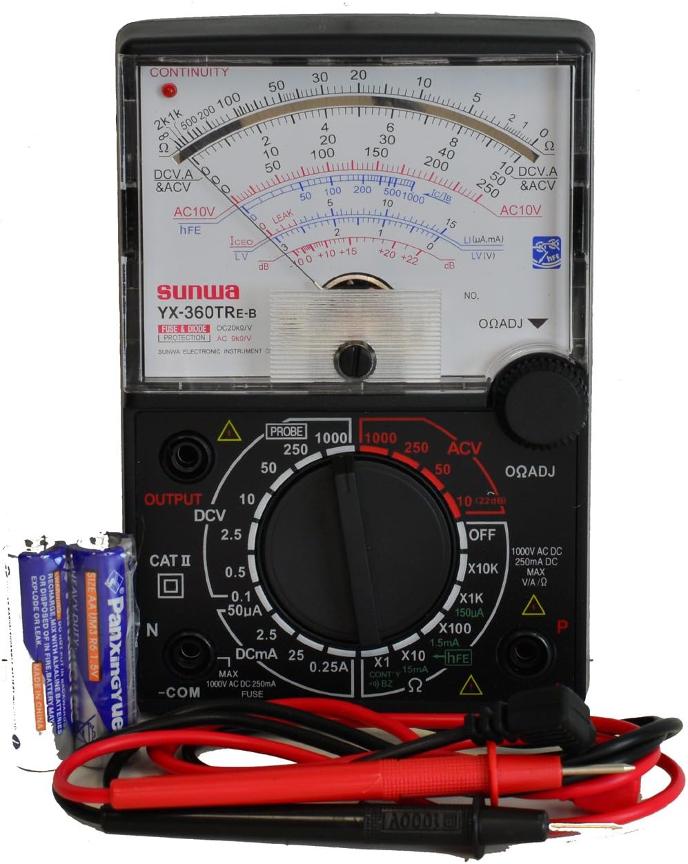 8-Function 19-Range Analog Multimeter, YX360-TRE-B by Tekpower