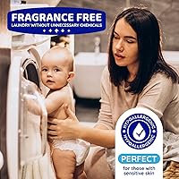 Vista 2 de Hojas de detergente prémium para ropa (200 hojas), ligeras, biodegradables, sin plástico, sin residuos, tiras ecológicas, sin fragancia, sin perfume
