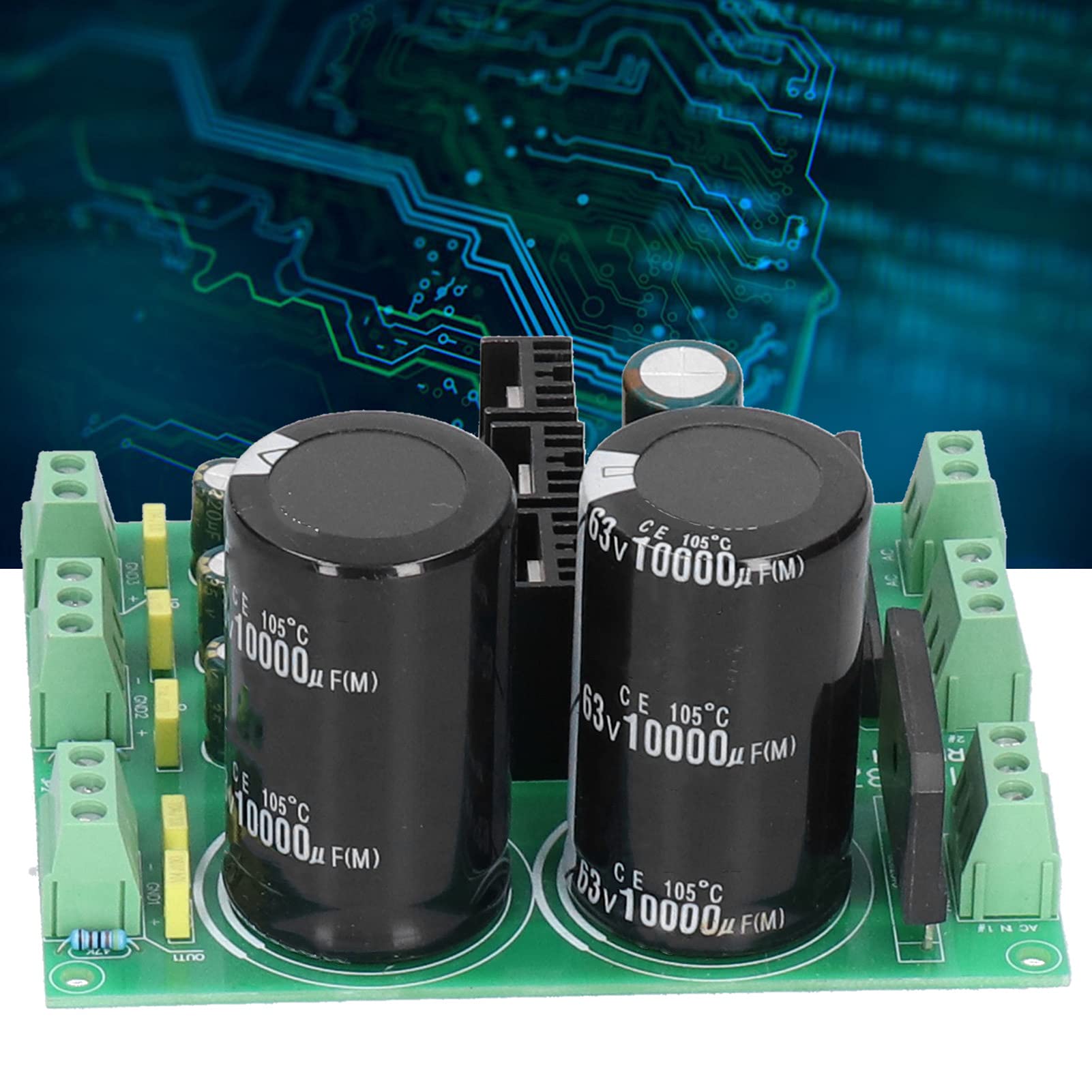 Moduł podwójnego wzmacniacza z filtrem Mavaol. Przemysłowy element elektroniczny